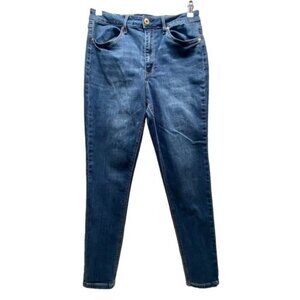 American Rag Cie Jeans Women's Size 11/30 Dark Wash Stretch Skinny Mid-Rise GUC